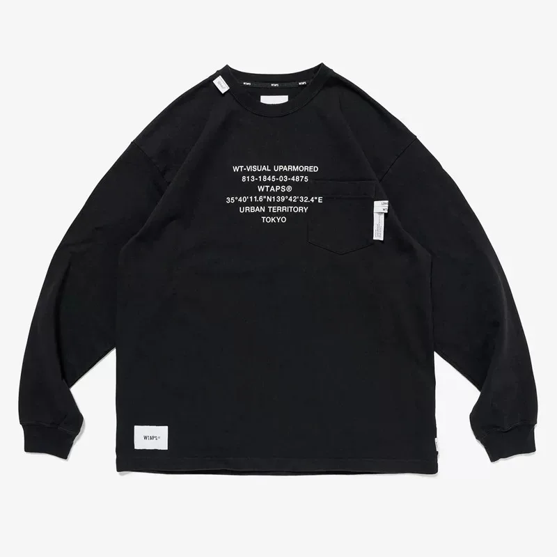 Mens Fashion Summer - WTAPS ヘビーウェイトコットン製 長袖Tシャツ メンズ 2026年秋新作 無地
