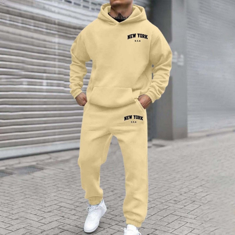 アメリカ、ニューヨークシティのプリントが施されたメンズ用スウ - Men'S Fashion New York のレビューと価格
