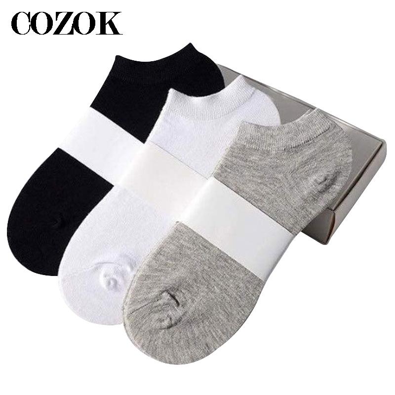 10 個 = 5 ペアメンズ靴下カジュアル通気性ボートソック - Socks Ankle Men のレビューと価格
