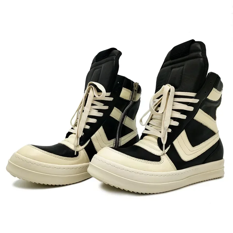 ストリートスタイルの女性のアンクルブーツ本革高品質男性ファッ - Mens Fashion Trainers のレビューと価格