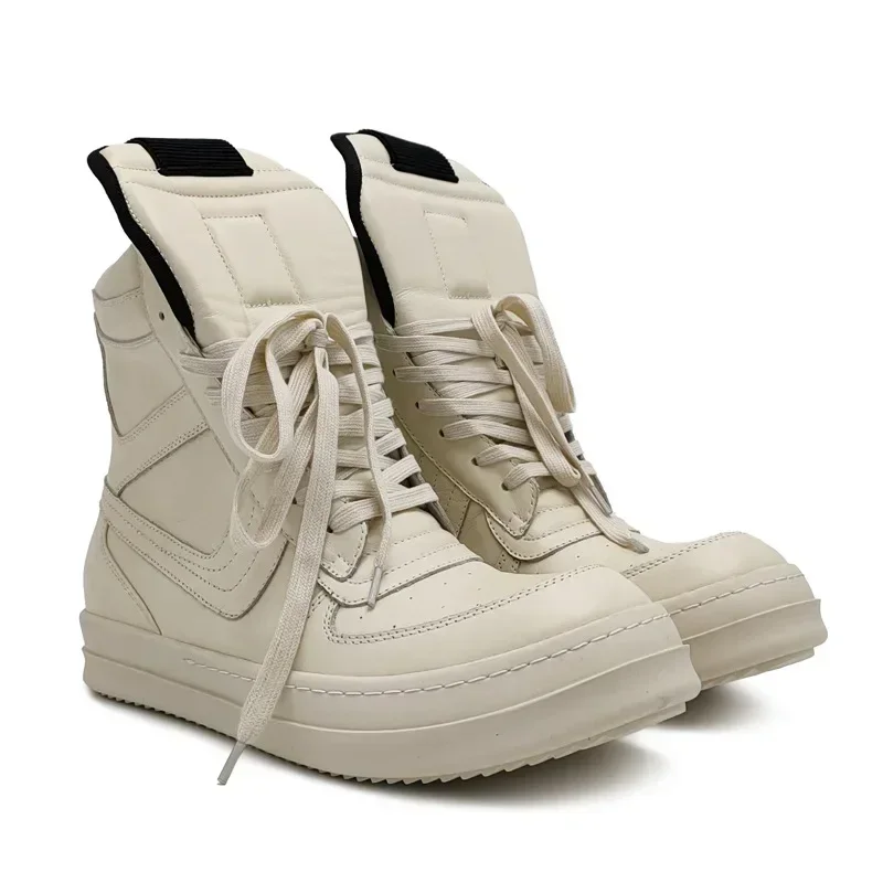 ストリートスタイルの女性のアンクルブーツ本革高品質男性ファッ - Mens Fashion Trainers のレビューと価格