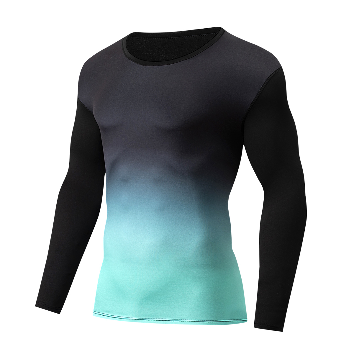 秋冬メンズ・ティーン向けファッショナブルなグラデーション長袖 - Men'S Fashion T Shirts のレビューと価格