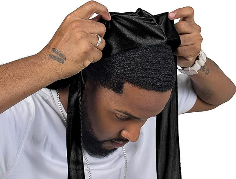 3 ピース/ロットロング Durag シルクサテンバンダナキ - Men'S Fashion With Hat のレビューと価格