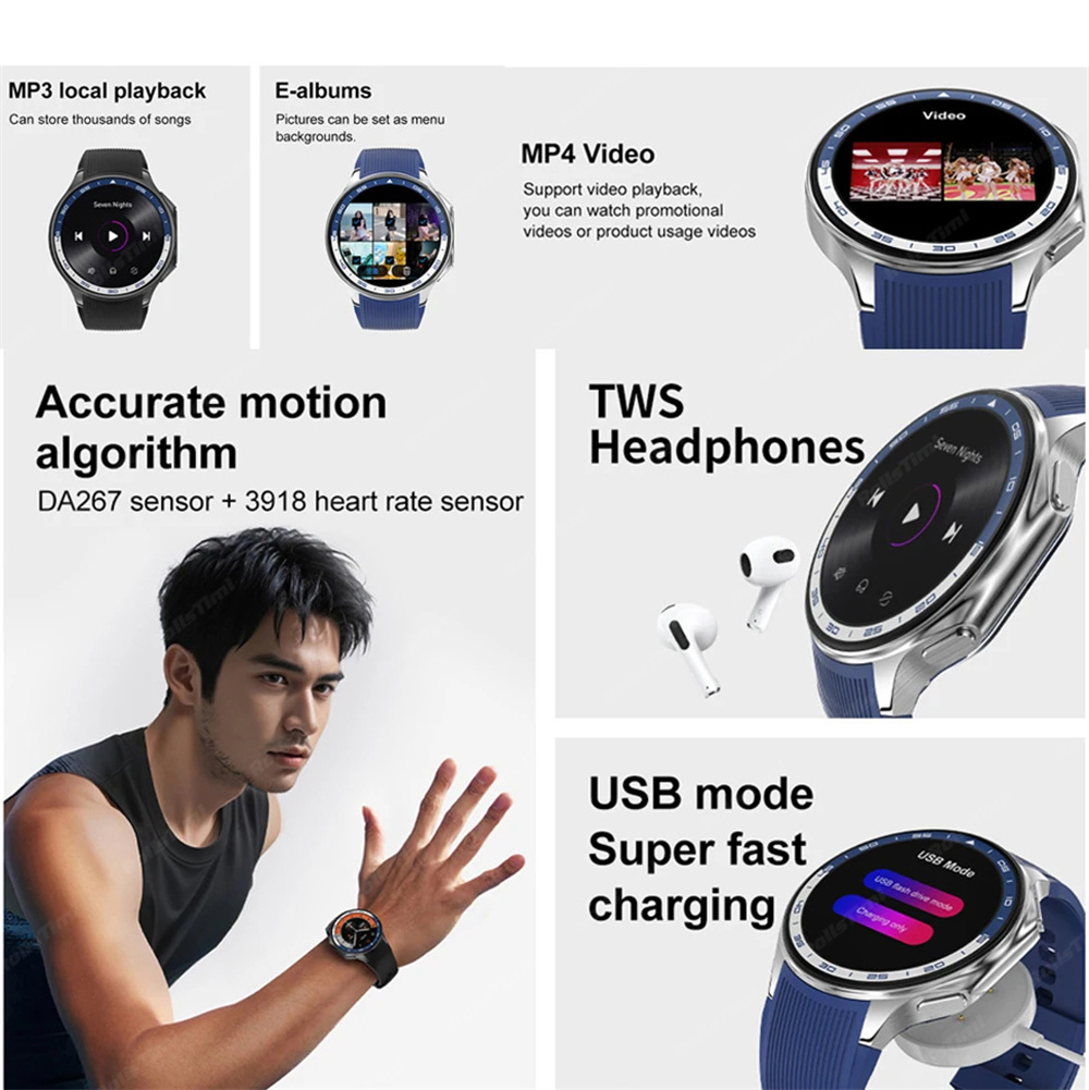 1.43 AMOLED スマートウォッチ 3D サラウンドビ - Men'S Fashion X のレビューと価格