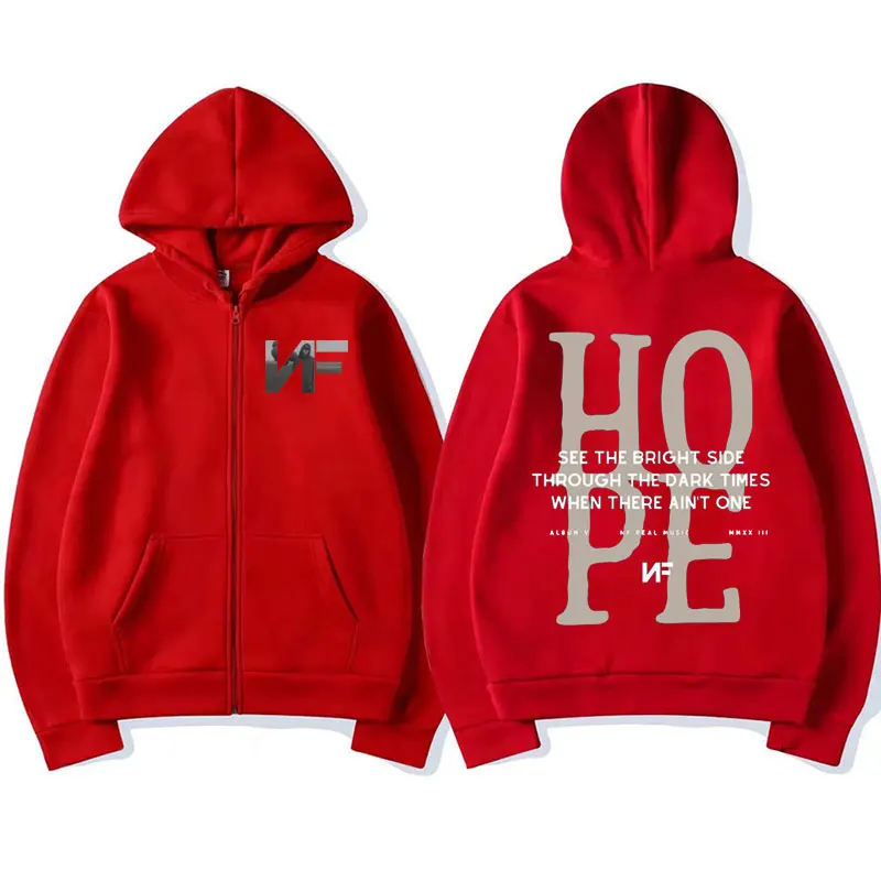 ラッパーNFホープのトラックリストジッパーフーディー、ホープ - Mens Fashion Zip Up Hoodies のレビューと価格