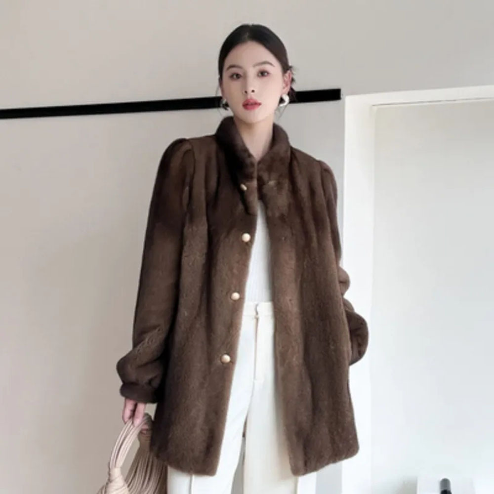 女性のフェイクミンクファーコート,厚いアウターウェア,暖かい - Men'S Fashion X のレビューと価格