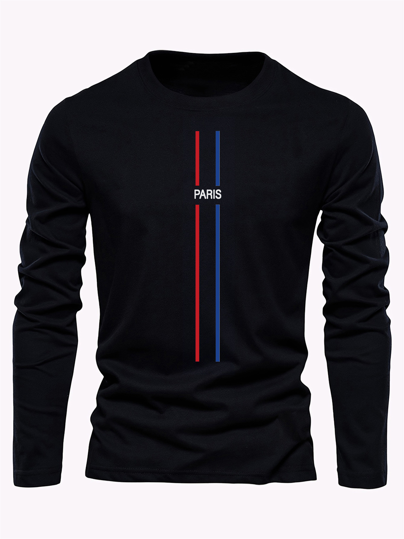 100％純綿を使用した、メンズ用長袖、ラウンドネック、ゆった - Men'S Fashion T Shirts のレビューと価格