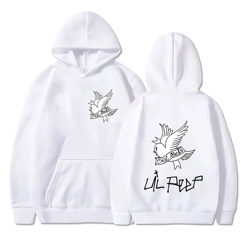 新しい秋男性リルピーププリントパーカー男性/女性のリル愛スト - Mens Fashion Clothes のレビューと価格
